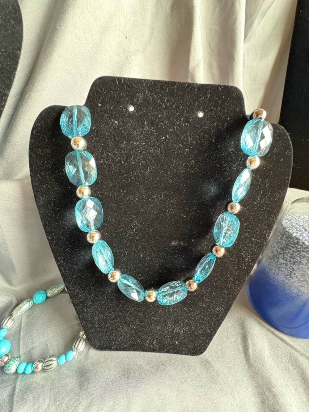 Turquoise Bead Jewelry Bundle - 3-Piece Women’s Necklace & Earring Set - Picture 9 of 10